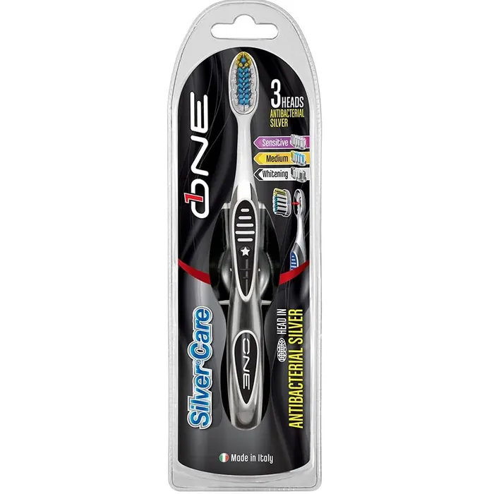 SilverCare One Spazzolino + Testine di Ricambio